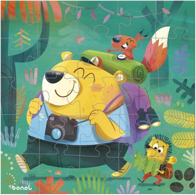 Puzzel Wenskaart - Cadeaukaart Puzzel - Origineel Cadeau - Zelf Te Personaliseren - 25 Stukjes - Meerkleurig