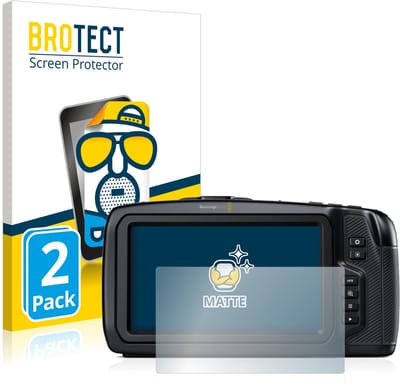 BROTECT - Screenprotector voor Blackmagic Pocket Cinema Camera 6K - Folie Beschermfolie matte 2 Stuks
