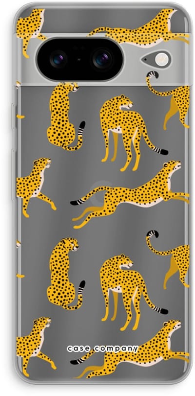 Case Company® - Hoesje geschikt voor Google Pixel 8 hoesje - Luipaard - Soft Cover Telefoonhoesje - Bescherming aan alle Kanten en Schermrand
