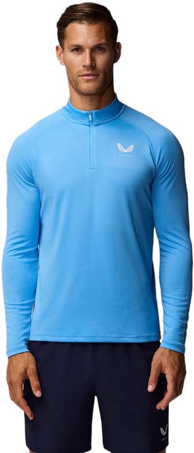 Castore Adapt Sweatshirt Met Halve Rits Blauw XL Man