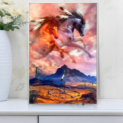 Diamantmozaïek Verkoop DIY Diamantschilderij Dier Diamantborduurwerk Schilderachtige foto's van strasssteentjes 20X30CM brown
