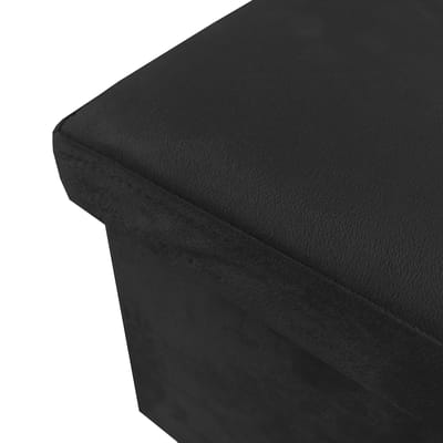 Puff Ottoman Almacenaje Cuadrado Terciopelo Plegable 38x38x38cm | Nyana Home | Estilo Otomano | Terciopelo Suave inferior
