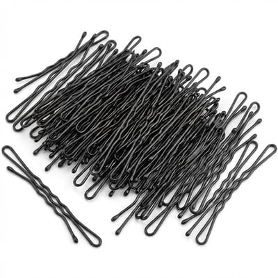 Zwarte haarspeldjes set – 100 stuks metalen bobby pins voor dames en meisjes – klassiek antislip ontwerp voor dagelijks gebruik en haarstyling