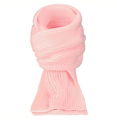 Sjtoer® - Elegante winter sjaal - Roze - voor Mannen en Vrouwen - Effen Kleur - Gebreide Stijl - Kerstcadeau - Feestdagen
