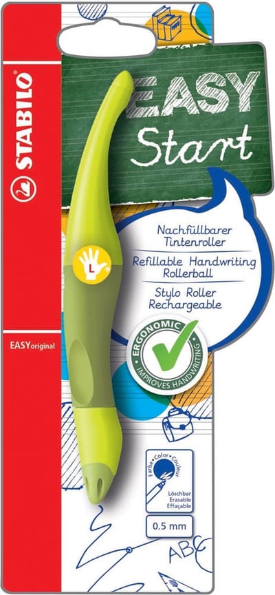 Rollerpen STABILO Easyoriginal linkshandig limoen/groen blister à 1 stuk | 3 stuks
