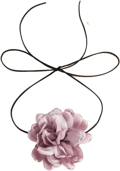 Bloemenketting Dames - Choker Ketting - Feestelijke Accessoire - Handgemaakt Ontwerp - 160 cm Lengte - Diverse Kleuren