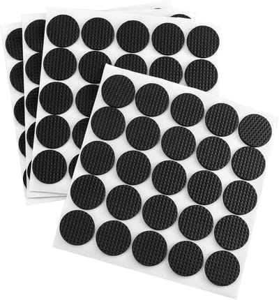 100 stuks rubberen vloerbeschermers 25 mm x 3 mm, zelfklevende antislippads voor meubelvoeten