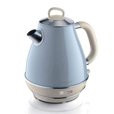Ariete 2869/05 - Vintage waterkoker - 2000 Watt - 1. 7 liter inhoud - draadloos - blauw