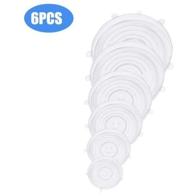 12 pièces Silicone couvercles frais couverture alimentaire micro ondes couvercle bol Pot extensible couvercle Adaptable *FL5158