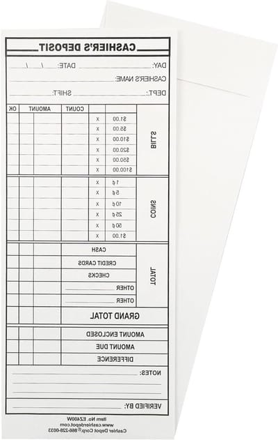 Depositie Enveloppen - Geld Enveloppen - Veilig Geld Opslaan - Zelfsluitend - 500 Stuks - Wit