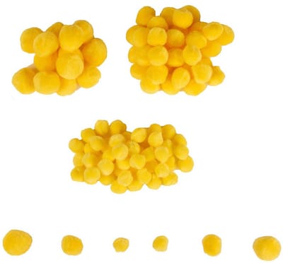Colorations - Mini Pompoms Yellow 100pcs.
