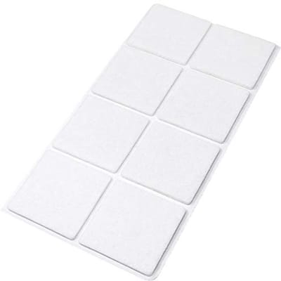 Zelfklevende Viltglijders - 8 Stuks 50x50 mm voor Meubel- en Vloerbescherming