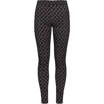 PINKO Loto Pantalone Georgette Stret Black/nude Maat: XS | Leggings Outlet | Dames | Zwart