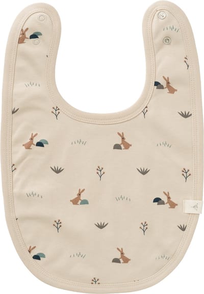 Fresk Slabbetje Unisex - Kraamcadeau – Spuugdoekje – Kwijldoekje - Zand - Rabbit Sandshell
