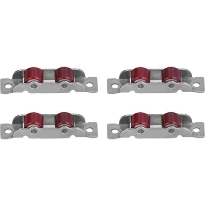 4 Jeux Poulie de Fenêtre Coulissante Pousser Tirer avec Vis Roue Double Quincailleries