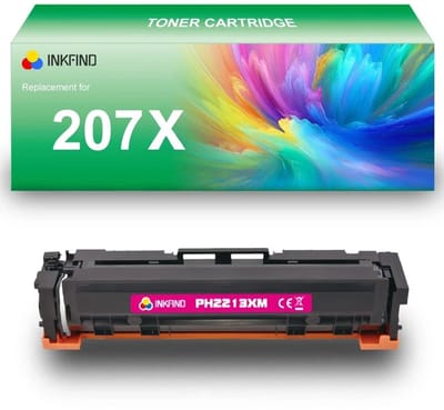 INKFIND 207X (W2213X) Magenta tonercartridge compatibel met HP 207X (W2213X) Magenta toner cartridge - 1-pack Magenta
