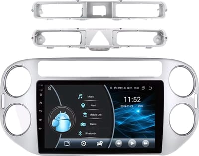Autoradio met bluetooth - Carplay - Voor VW Volkswagen Tiguan 1 NF (2006-2016) - Geschikt voor Apple en Android - Stereo - Navigatie - Navigatiesysteem auto - 2GB 32GB