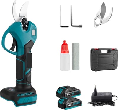Elektrische Snoeischaar - Snoeischaar - Heggenschaar Accu - Takkenschaar - 2 Accu's met Acculader - Incl. Opbergbox Tuin gereedschap