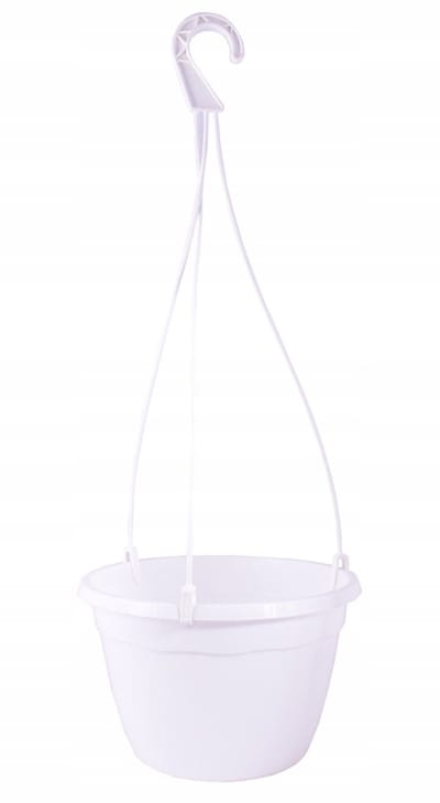 Hangpot Wit 23cm 4,1L - Duurzaam Kunststof