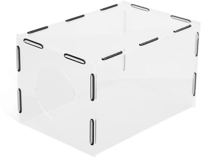 Dailygoods- Stofbox - Transparant Acryl - Stofreservoir - Eenvoudig te Installeren - Met 2 Gaten - Voor Huishoudelijk Gebruik - Effectieve Stofpreventie