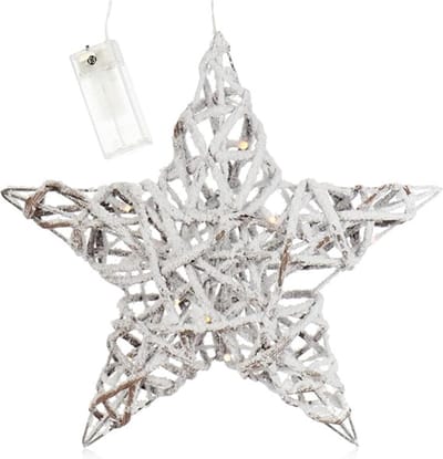 Equivera Kerstkrans met Verlichting - Kerstversiering - Adventskrans - Kerst Decoratie - Kerstdecoratie - Kerstkrans - Kerstslinger met Verlichting - Kerstkrans Voordeur - Kerstkrans met Verlichting Buiten - Kerstkrans met Lampjes voor Buiten