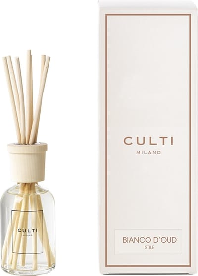 Culti Stile Classic Geurstokjes Milano Classic Bianco D'Oud Diffuser 100ml