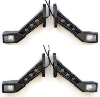 LED Markeringslichten - Zijmarkeringslichten - Vrachtwagen Trailer - Waterdicht Schokbestendig - 12V 24V - Rood Wit