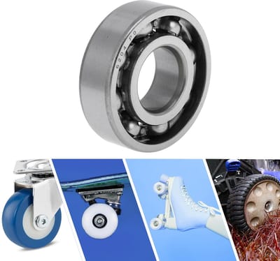 6204 Deep Groove Ball Bearings P0 20x47x14mm - Gelubriceerde Lagers - Open Type - Zilver Kleur - Scooter Skateboard Wielen