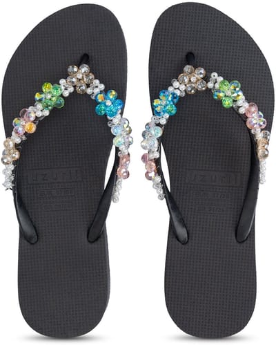 Uzurii | Teenslippers | Dames | Zwart | Maat 39/40