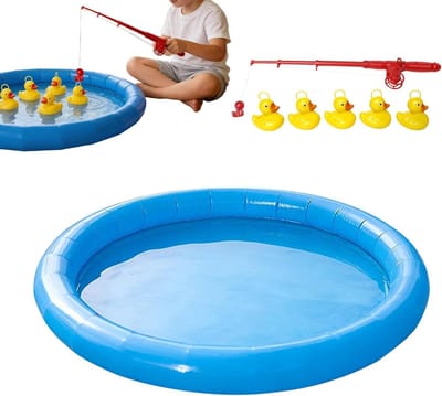 Kinder Visspel - Eendjes Vangspel - Bad Plezier - Oog-Hand Coördinatie - 20 x 22 x 4 cm - Multi
