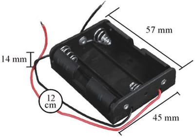 10x Batterijhouder AA – Voor 3 AA batterijen – Met 12 cm draad – 10 stuks – Zwart - 10 Stuks [05344]