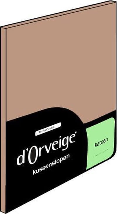 D'Orveige Kussenslopen (2 Stuks) - 100% Katoen - 60x70 cm - Zand