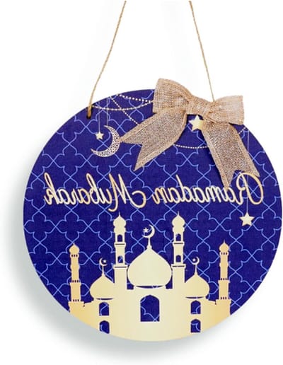 Ramadan Deurbord - Ramadan Kareem - Houten Bord - Islamitische Decoratie - Perfect Voor Huis - Feestelijke Ramadan Versiering