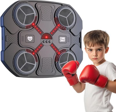 Interactieve Muziek Boksmachine voor Kinderen - Slimme Indoor Trainers met Bluetooth en LED-verlichting
