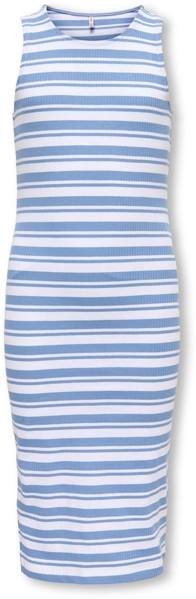 ONLY KIDS - KOGBELFAST LIFE STRIPE SL MIDI DRESS JRS Meisjes Jurk