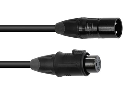 Eurolite DMX Kabel EC-1 IP65 3pol 3m sw - DMX-kabel