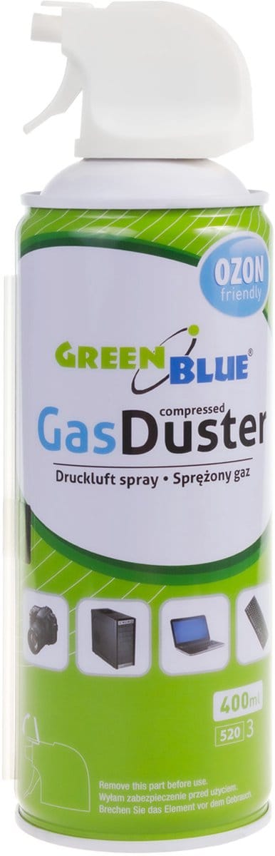 Green Blue Perslucht GB400 400 ml pistoolverstuiver - Kan met een handig pistool - Computerschoonmaakspray