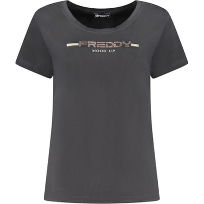 Freddy Zwart Katoenen Dames T-Shirt