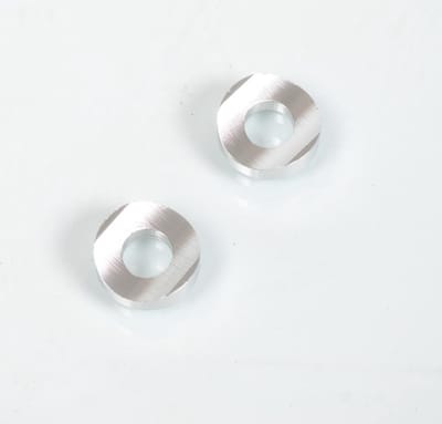 Entretoise de valve incurvée en aluminium anodisée argent pour moto enduro cross neuf