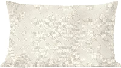 Sierkussens - Kussentjes Woonkamer - 60x40 cm - Textuur - Abstract - Beige