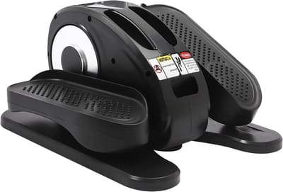 Elektrische Ellipstrainer - Zittende Pedaloefenaar - Onder Bureau Fitness - Intelligente Trainingsprogramma's - 44x36x22 cm - Zilver