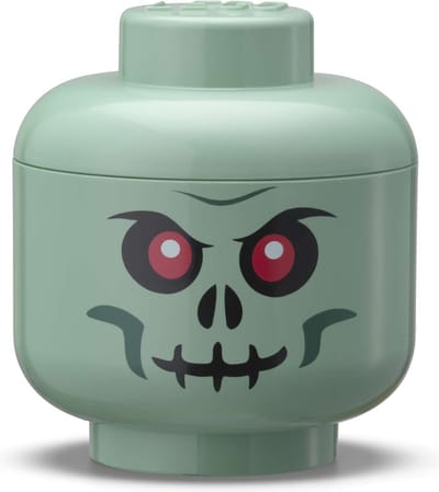 Lego - Opbergbox Hoofd Skelet Groen Mini - Polypropyleen - Groen