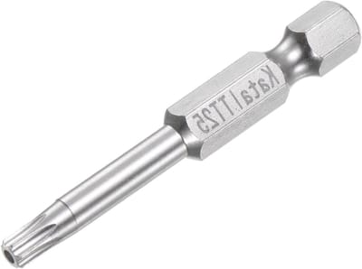 Sterrenvormige 7-punts torx schroevendraaier met 1/4 inch hex shank, 5 inch lengte, S2 staal, tamper-proof design, 1 stuk