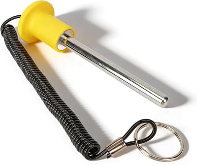 Gewichtstapel Pin - Machine Pin - Krachttraining Stabiliteit - Met Koord - 8x80 mm - Zilver