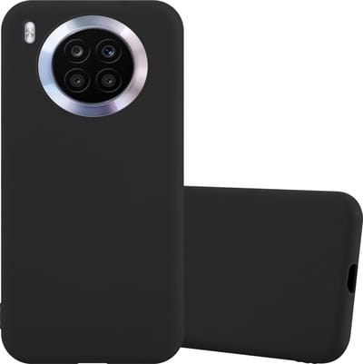 Cadorabo Hoesje geschikt voor Honor 50 LITE in CANDY ZWART - Beschermhoes gemaakt van flexibel TPU silicone Case Cover