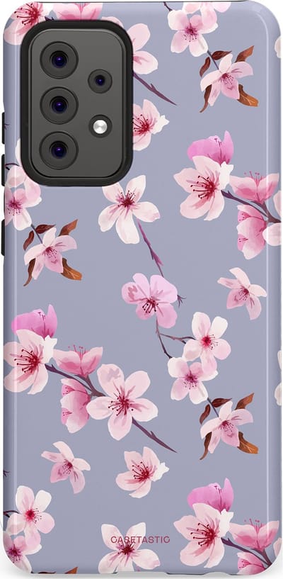 Casetastic Hoesje Geschikt voor Samsung A52 (4G/5G/s) - Stijlvolle Beschermende Duo-layer Case - Bloemsem Bries