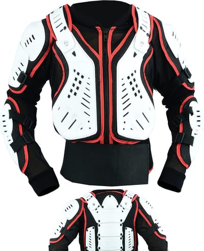 Kinder Body Protector Jack met Rugbescherming voor MX, Motorcross en Buitensporten