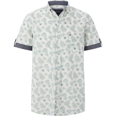 Babista herren Overhemd Met Korte Mouwen - 37/38 - wit - Plus Size
