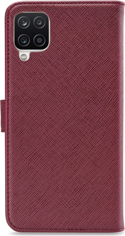 My Style Telefoonhoesje geschikt voor Samsung Galaxy A12 Hoesje | My Style Flex Wallet Bookcase Portemonnee | Pasjeshouder voor 3 Pasjes | Telefoonhoesje voor Pinpas / OV Kaart / Rijbewijs - Bordeaux | Bordeaux rood