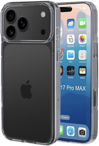Mobiparts hoesje geschikt voor Apple iPhone 17 Pro Max - Hardcover - Transparant